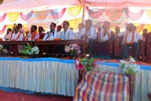 मायादेवी प्रथम गाउसभाकाे उदघाटन शत्रका मंचमा अासिन अतिथिज्युहरु